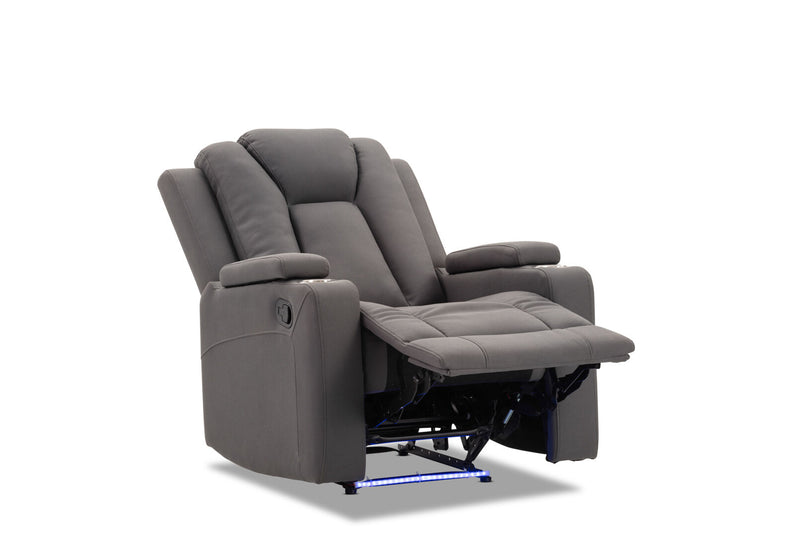 TRAVIS FABRIC RECLINER STEEL