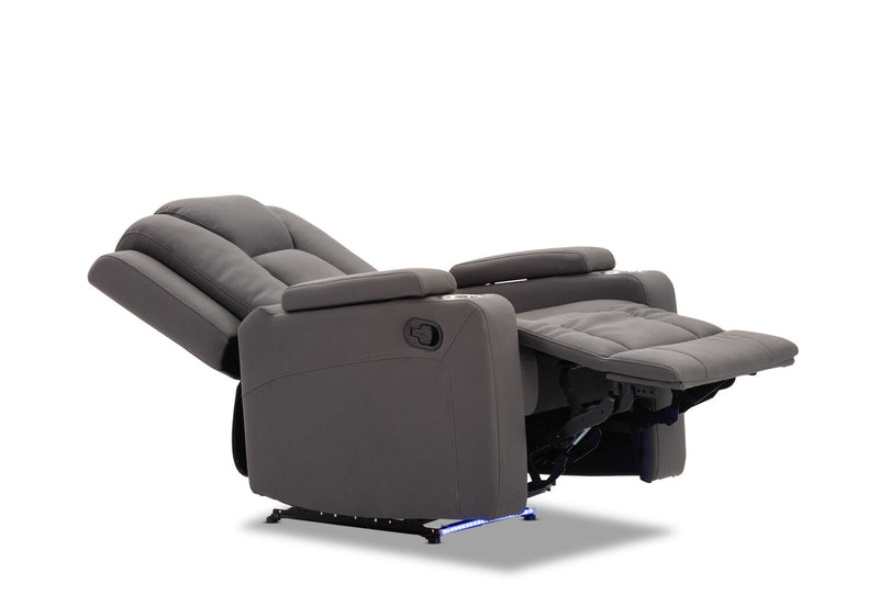 TRAVIS FABRIC RECLINER STEEL