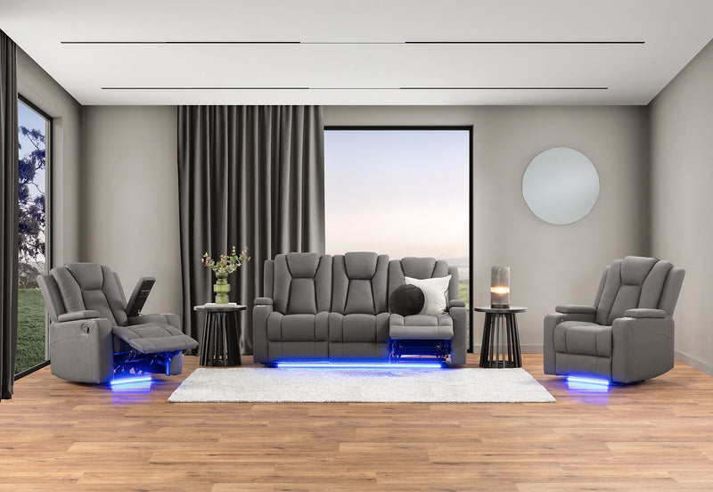 TRAVIS FABRIC RECLINER STEEL