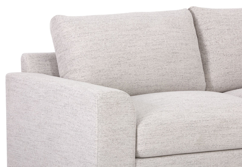 VERONICA FABRIC 2 SEATER SOFA PLATINUM
