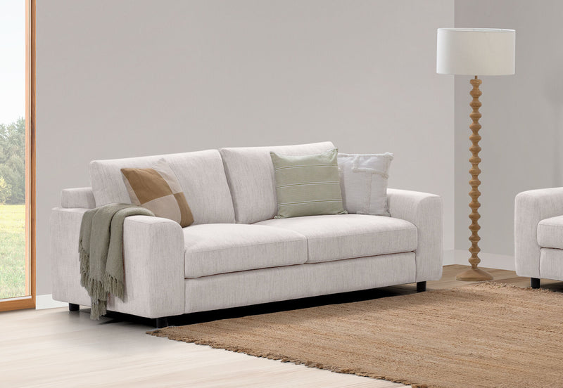 VERONICA FABRIC 2 SEATER SOFA PLATINUM