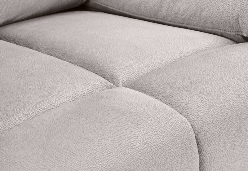 LEBRON FABRIC 3 SEATER WITH 2 INBUILT RECLINERS LIGHT GREY