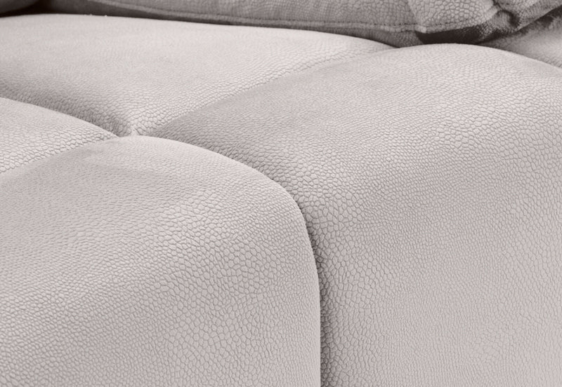 LEBRON FABRIC 3 SEATER WITH 2 INBUILT RECLINERS LIGHT GREY