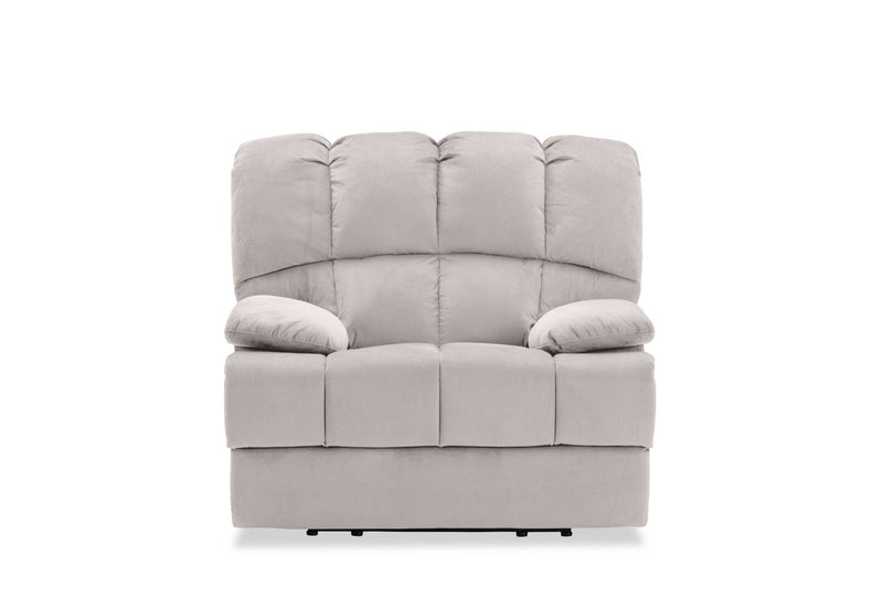LEBRON FABRIC RECLINER LIGHT GREY