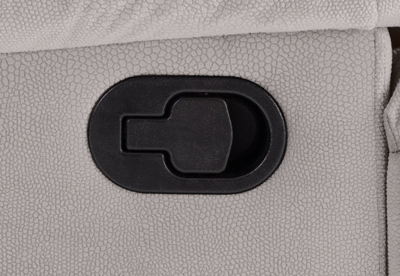 LEBRON FABRIC RECLINER LIGHT GREY