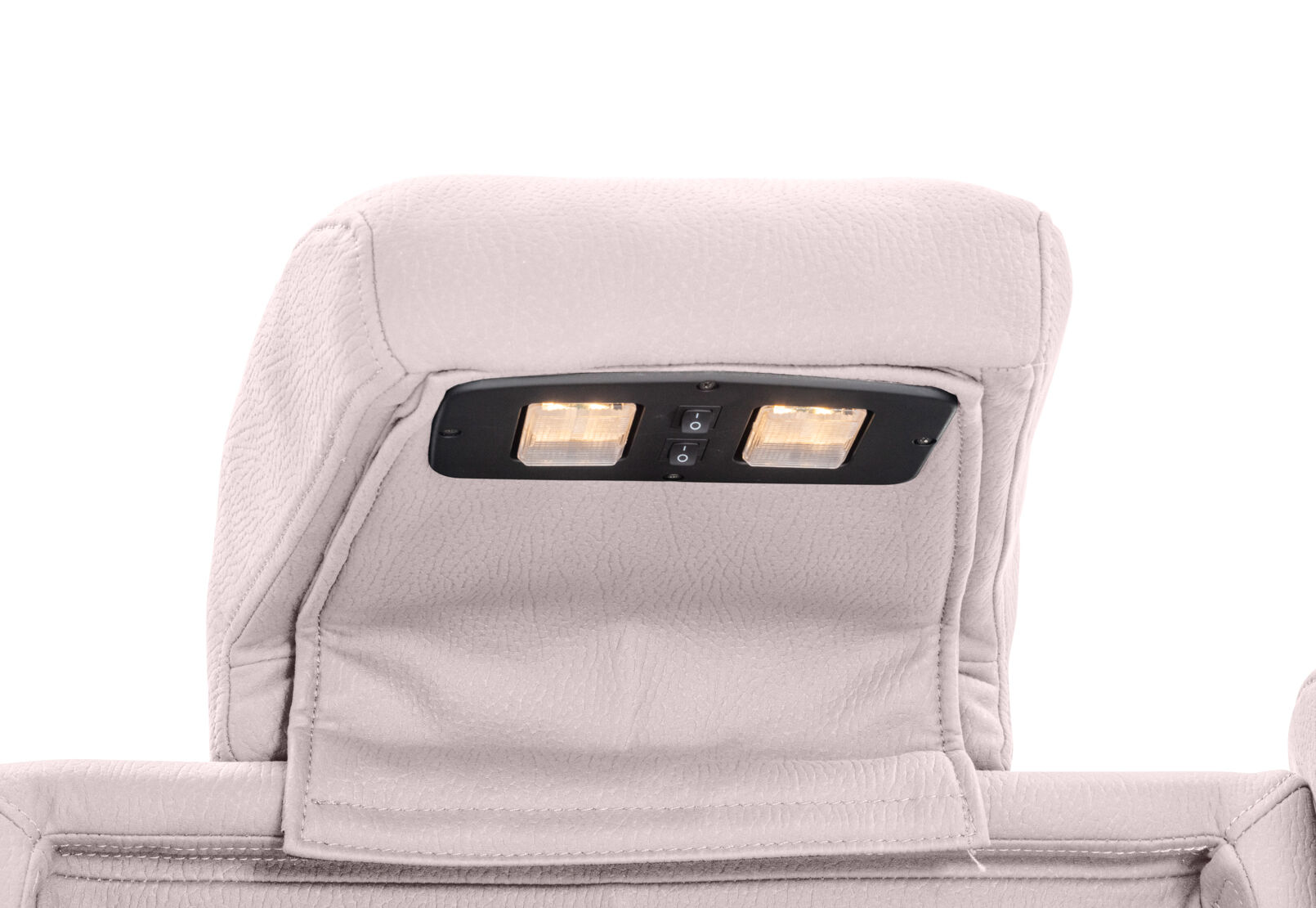 TRAVIS FABRIC 3 SEATER WITH RECLINERS LIGHT GREY