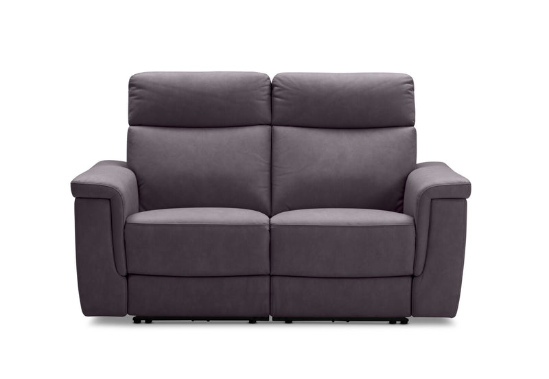 SERGIO FABRIC 2 SEATER WITH 2 INBUILT ELECTRIC RECLINERS CHARCOAL