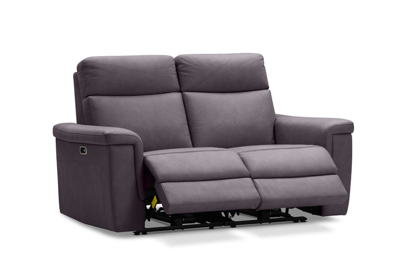 SERGIO FABRIC 2 SEATER WITH 2 INBUILT ELECTRIC RECLINERS CHARCOAL