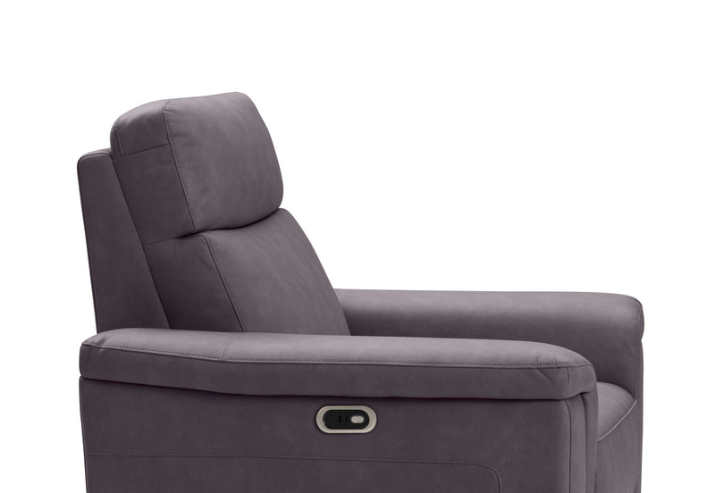 SERGIO FABRIC ELECTRIC RECLINER CHARCOAL