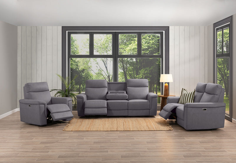 SERGIO FABRIC ELECTRIC RECLINER CHARCOAL