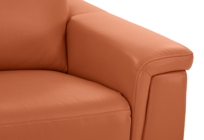 SERGIO LEATHER ELECTRIC RECLINER MID TAN