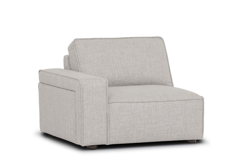 BARTELLE FABRIC MODULAR LHF CHAIR SEASHELL