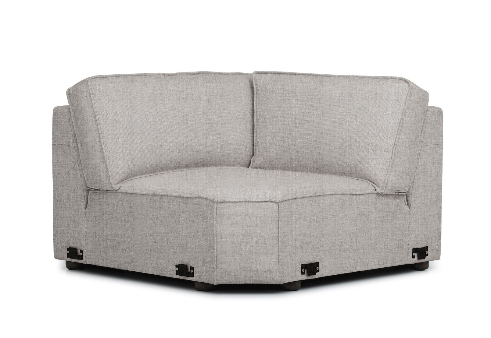 BARTELLE FABRIC MODULAR CORNER WEDGE SEASHELL