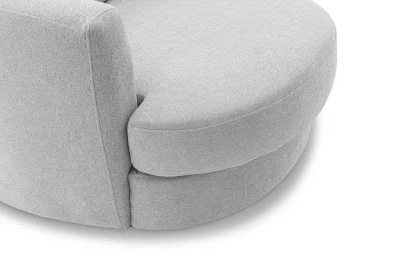 BRIANA FABRIC SWIVEL CHAIR LT GREY