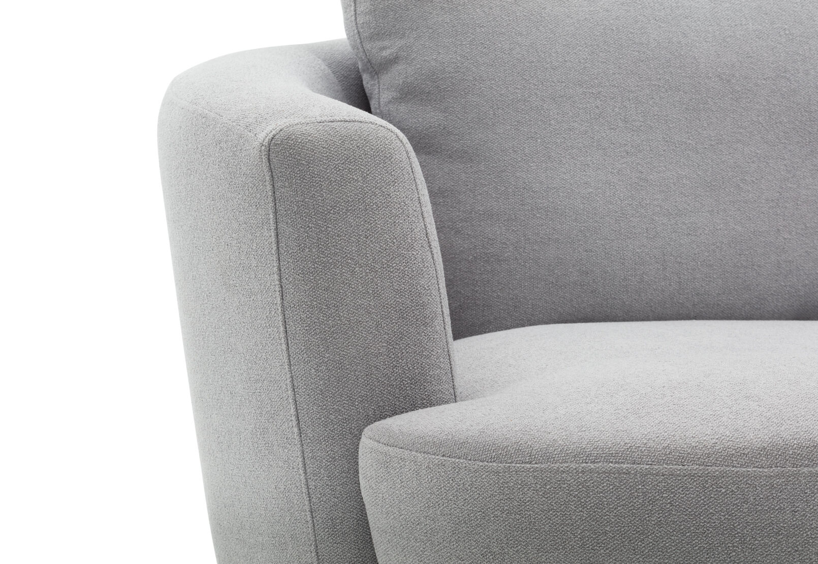 BRIANA FABRIC SWIVEL CHAIR LT GREY