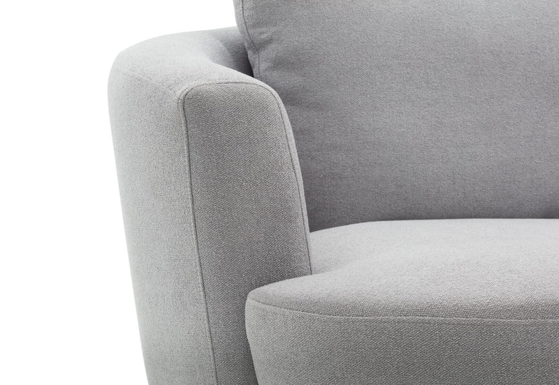 BRIANA FABRIC SWIVEL CHAIR LT GREY