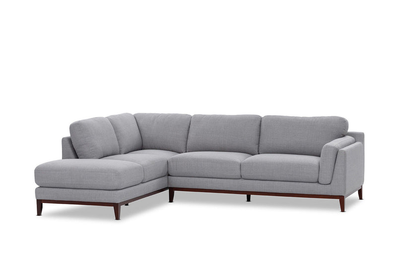 LAURIE CORNER LHF CHAISE LIGHT GREY