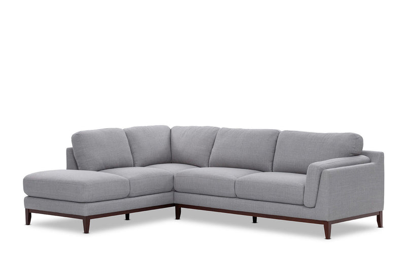 LAURIE CORNER LHF CHAISE LIGHT GREY