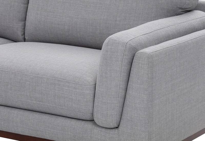 LAURIE CORNER LHF CHAISE LIGHT GREY