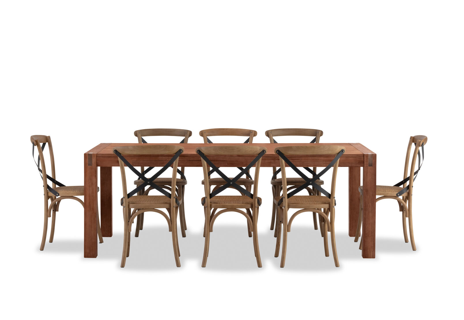 SILVERWOOD 9 PIECE SUITE WITH AVANTEE CHAIRS PEWTER