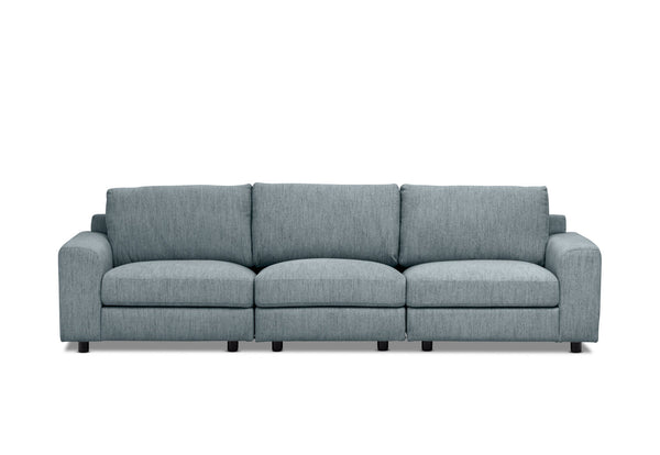 VERONICA FABRIC 3.5 SEATER MODULAR LOUNGE TEAL