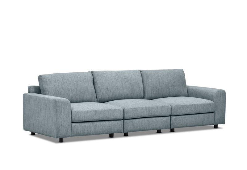 VERONICA FABRIC 3.5 SEATER MODULAR LOUNGE TEAL