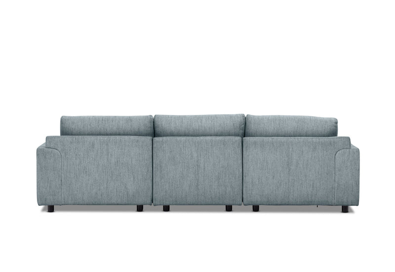 VERONICA FABRIC 3.5 SEATER MODULAR LOUNGE TEAL