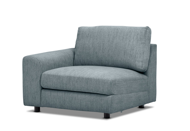 VERONICA FABRIC 3.5 SEATER MODULAR LOUNGE TEAL