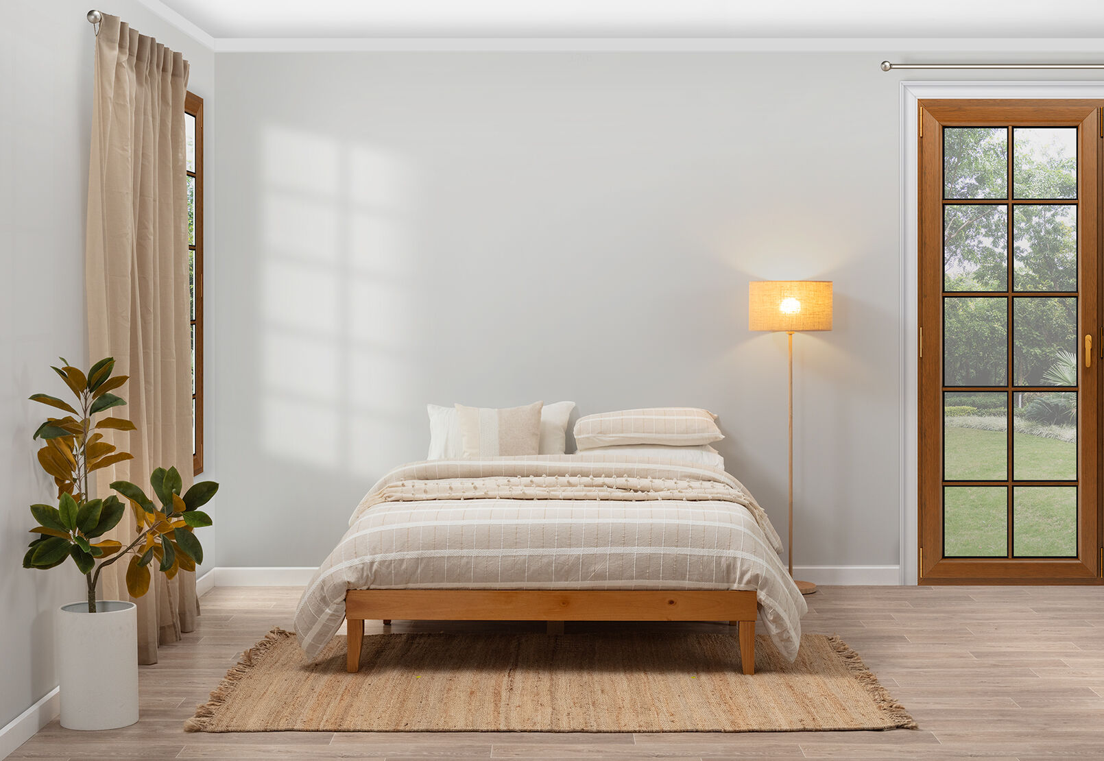 MARQUEZ QUEEN BED BASE NATURAL
