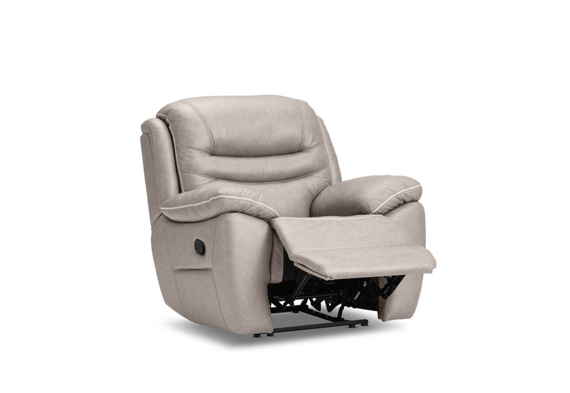 FEDERER FABRIC RECLINER LIGHT GREY