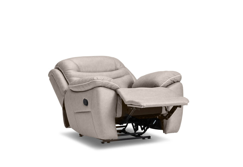 FEDERER FABRIC RECLINER LIGHT GREY