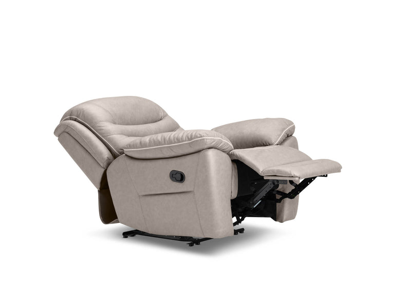 FEDERER FABRIC RECLINER LIGHT GREY