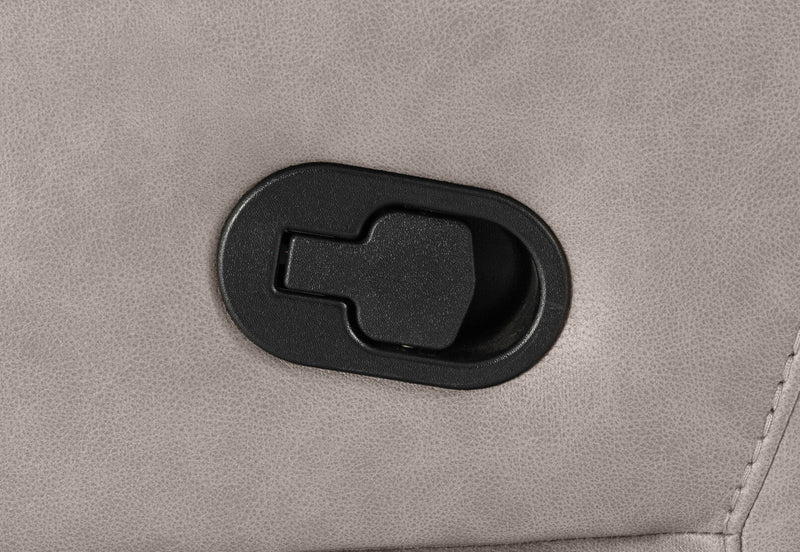 FEDERER FABRIC RECLINER LIGHT GREY