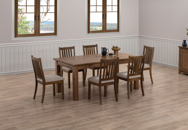 HELMOND DINING TABLE RUSTIC PINE