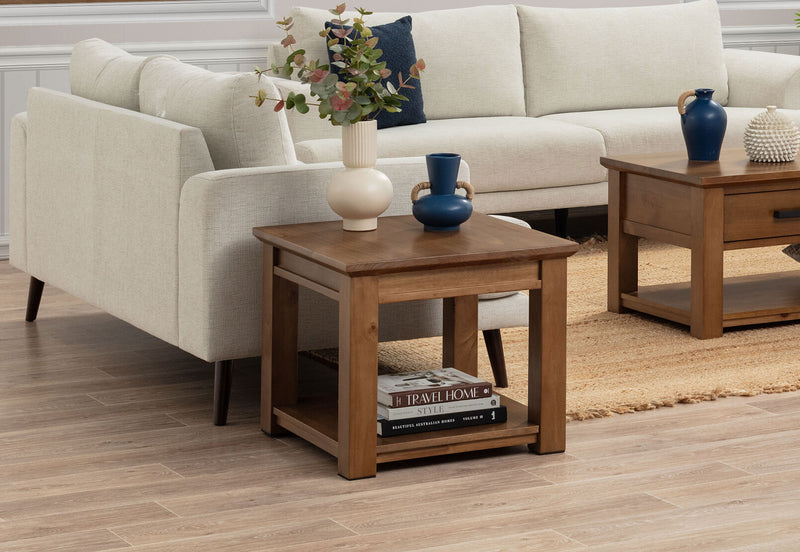 HELMOND LAMP TABLE RUSTIC PINE