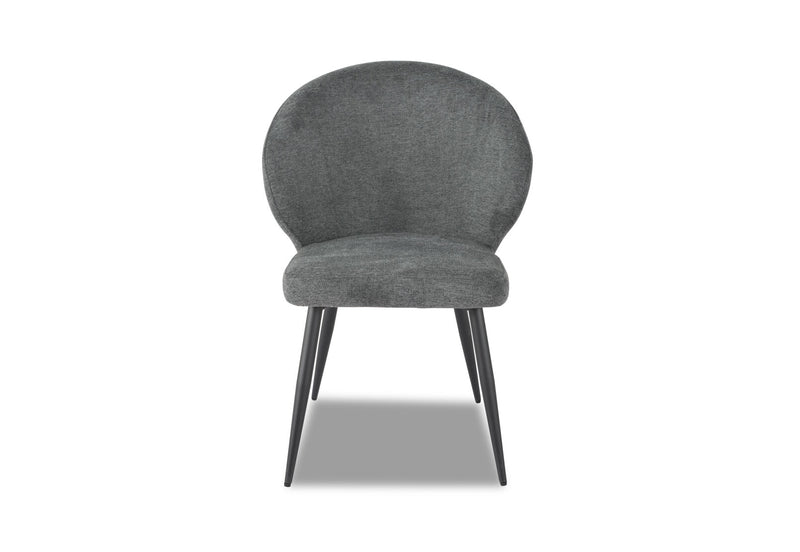 REYNOLDS SET OF 2 DINING CHAIRS 	CHARCOAL