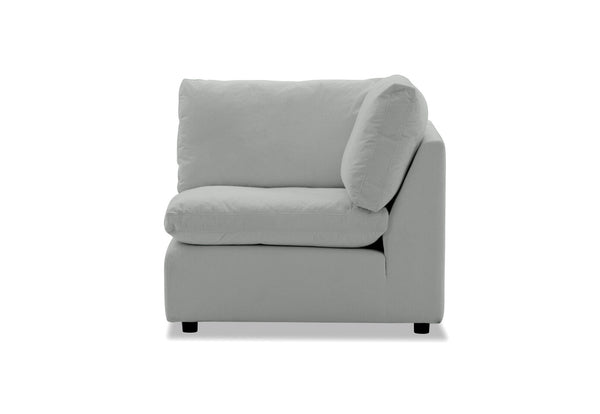 SUNNI FABRIC MODULAR CORNER WEDGE LIGHT GREY