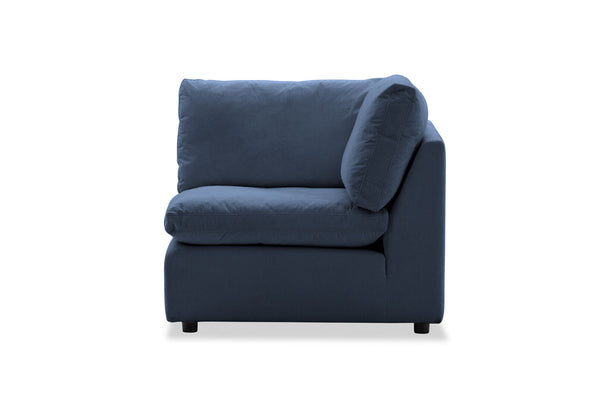 SUNNI FABRIC MODULAR CORNER WEDGE NAVY