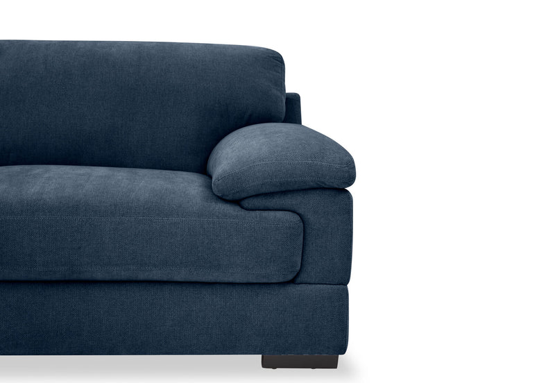CANDACE FABRIC 3 SEATER SOFA NAVY