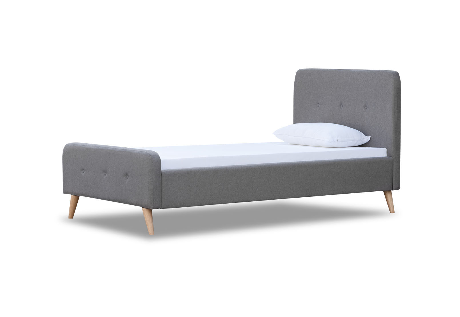 RAINEY KING SINGLE BED GREY