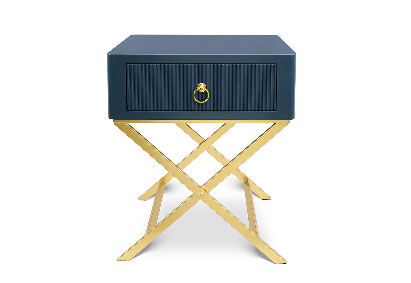 PIERCE 1 DRAWER BEDSIDE BLUE