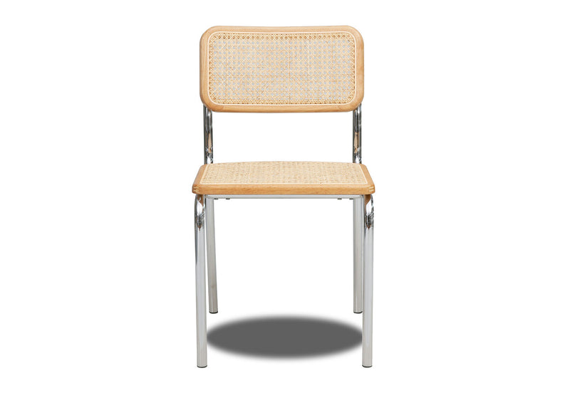 FITZGERALD SET OF 2 DINING CHAIRS 	NATURAL