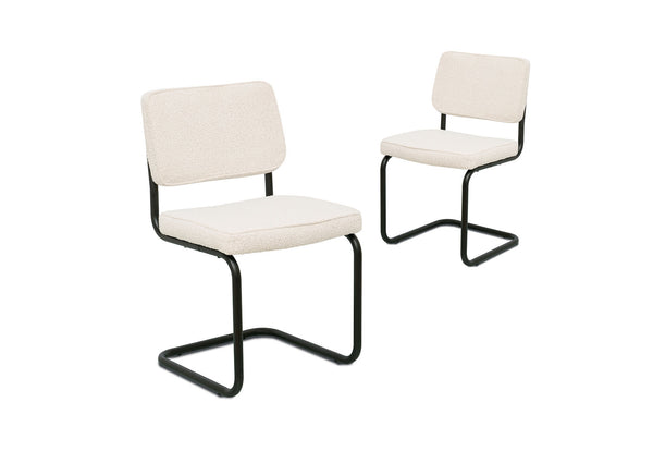 FORD SET OF 2 DINING CHAIRS 	BEIGE
