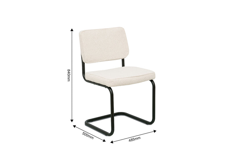 FORD SET OF 2 DINING CHAIRS 	BEIGE