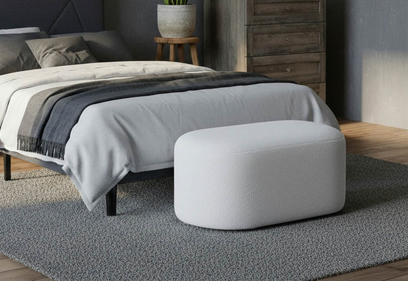 GILMORE OTTOMAN WHITE