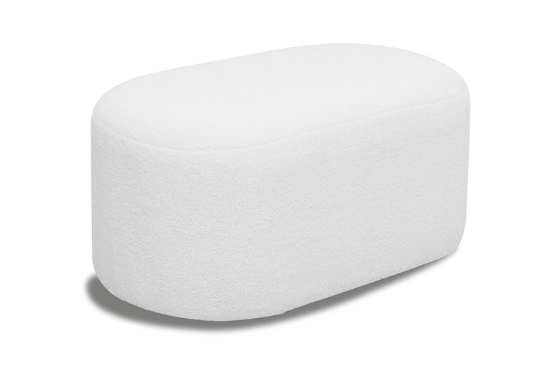 GILMORE OTTOMAN WHITE