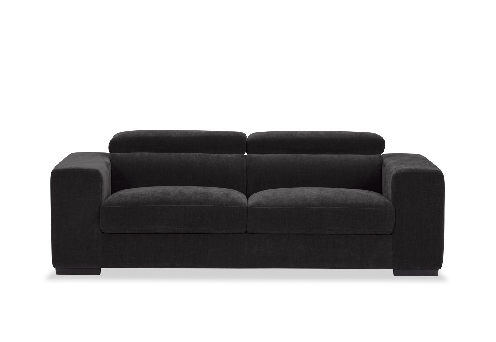DARIO FABRIC 2.5 SEATER SOFA CHARCOAL
