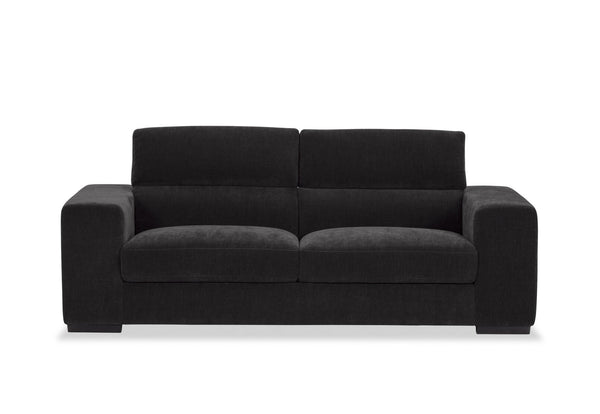 DARIO FABRIC 2.5 SEATER SOFA CHARCOAL