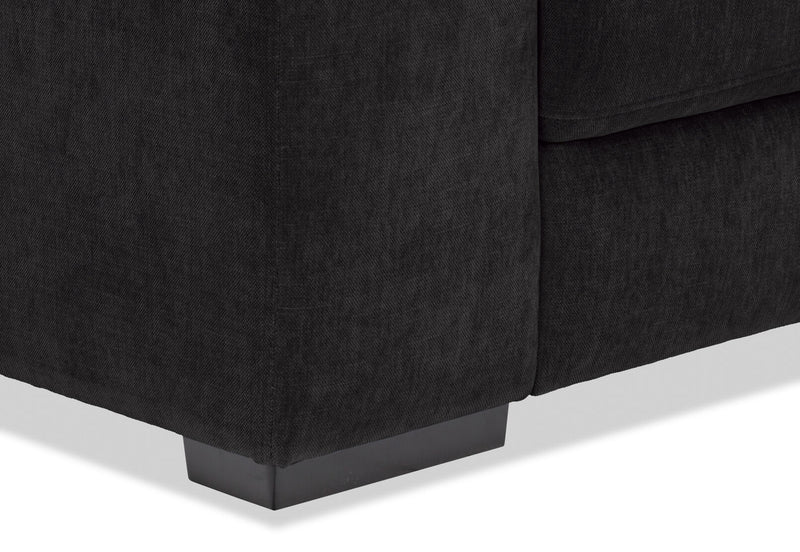 DARIO FABRIC 2.5 SEATER SOFA CHARCOAL