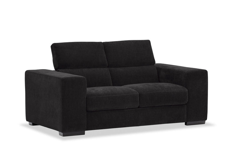 DARIO FABRIC 2 SEATER SOFA CHARCOAL